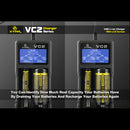 XTAR VC2 Charger With LCD Screen Display For 18650 26650 Battery