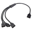 4 Pin 1 to 3 Flexible LED Connector Cable Splitter For RGB Strip Light