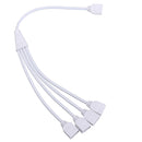 4 Pin 1 to 4 Flexible LED Connector Cable Splitter For RGB Strip Light