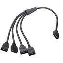4 Pin 1 to 4 Flexible LED Connector Cable Splitter For RGB Strip Light