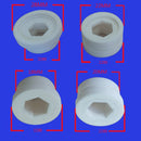 YAS 1 Pack 4 Pieces Screw Nuts for Dental Spa Unit Oral Irrigator Teeth Cleaner Floss Water Jet