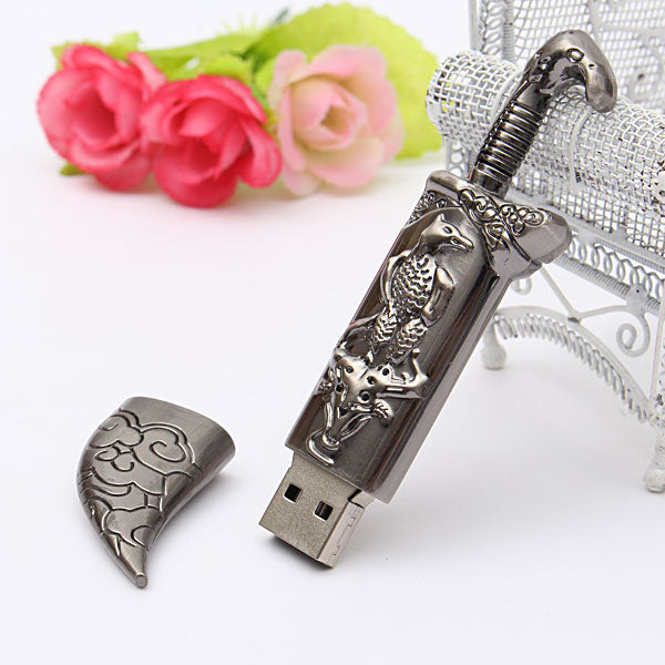 8GB USB 2.0 Metal Mongolia Style Flash Drive Storage Memory U Disk