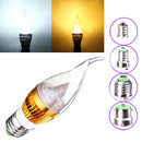 Dimmable E27 E14 E12 B22 4.5W 220V LED Chandelier Candle Light Bulb