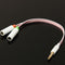 3.5mm Stereo TRRS 4-Pole Plug to 3.5mm Microphone Headphone Jack Audio Cable Adapter