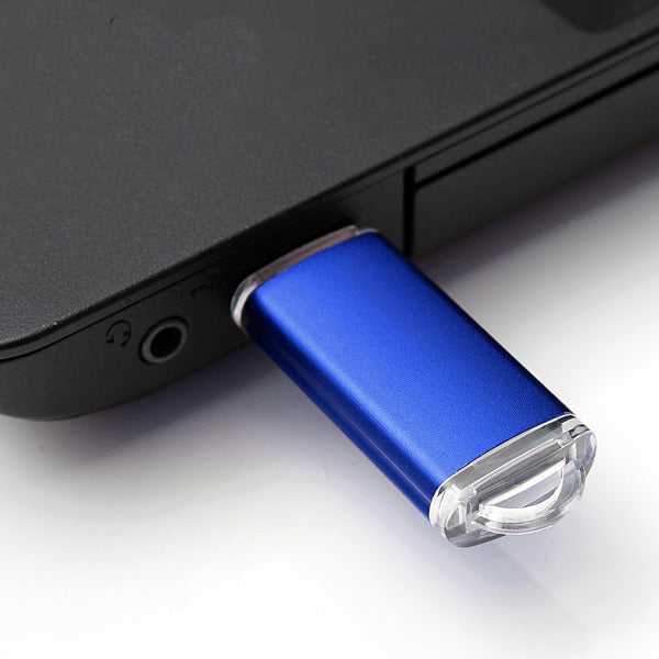 5 x 128MB USB 2.0 Flash Drive Candy Blue Memory Storage Thumb U Disk