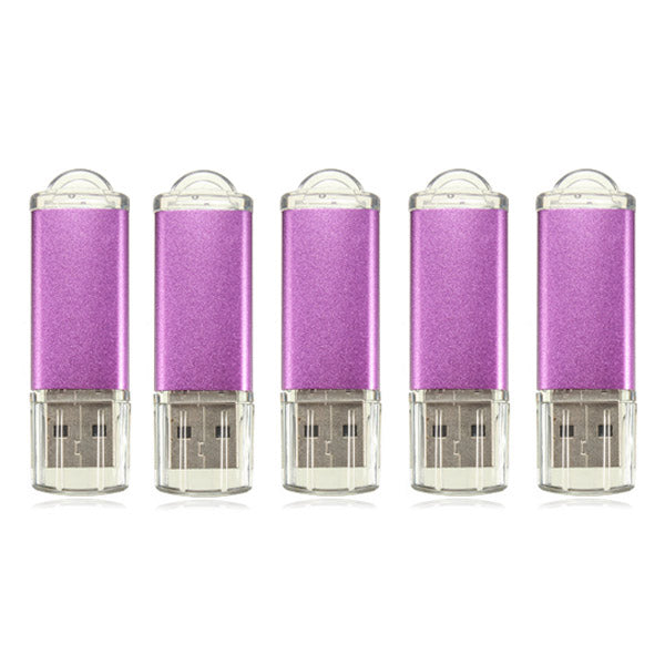 5 x 128MB USB 2.0 Flash Drive Candy Purple Memory Storage Thumb U Disk