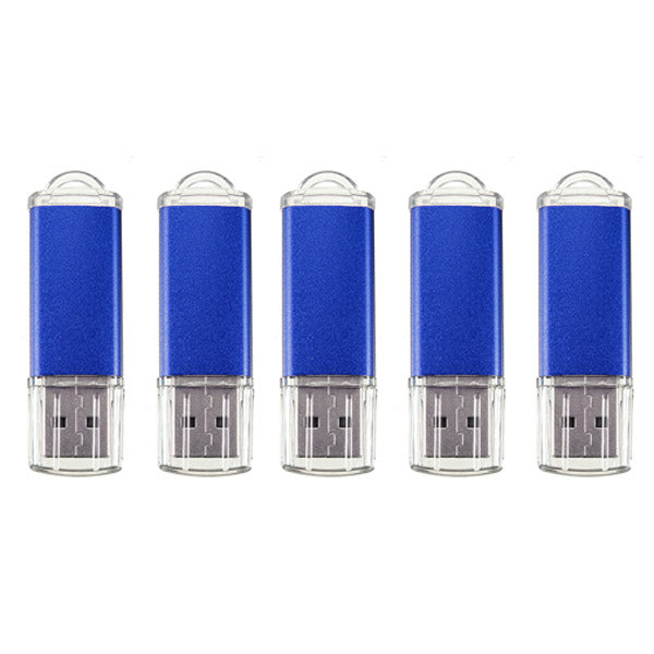 5 x 128MB USB 2.0 Flash Drive Candy Blue Memory Storage Thumb U Disk