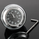 7/8 Universal Chrome Motorcycle Waterproof Handlebar Mount Clock