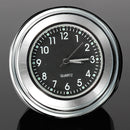 7/8 Universal Chrome Motorcycle Waterproof Handlebar Mount Clock