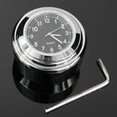 7/8 Universal Chrome Motorcycle Waterproof Handlebar Mount Clock