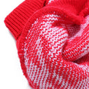 Pet Dog Knitted Breathable Sweater Outwear Apparel Red Black