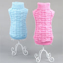 Solid Color Pet Dog Cat Knitted Breathable Warm Sweater Winter Outwear
