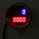 Universal 12V Motorcycle LED Digital Tachometer and Clock Gauge