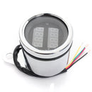 Universal 12V Motorcycle LED Digital Tachometer and Clock Gauge