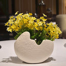Creative Ceramic Egg Shell Shaped Desktop Flower Pots Potted Plants