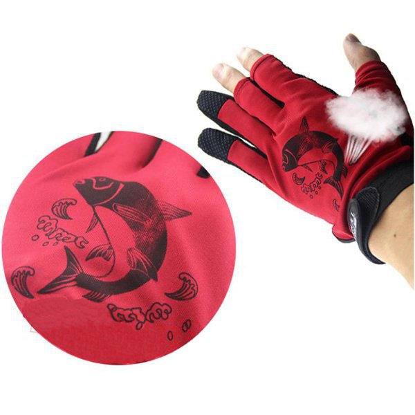 Anti-slip Waterproof Fishing Gloves Night Fishing Special Gloves