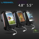 ROSWHEEL 4.8'' 5.5'' Bicycle Touchscreen Phone Bag Frame Tube Bag