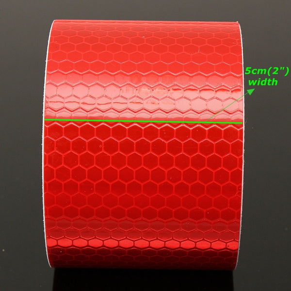 3m Long Red Reflective Safety Warning Conspicuity Tape Film Sticker