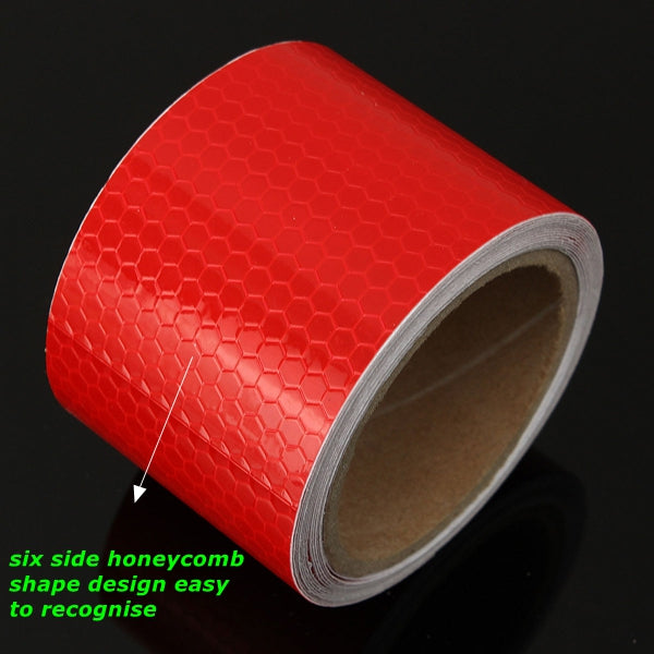 3m Long Red Reflective Safety Warning Conspicuity Tape Film Sticker