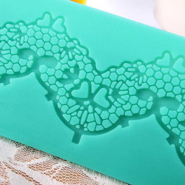 Silicone Lace Fondant Mold Cake Decorating Mould Gum Paste Sugarpaste Mold FDA LFGB