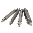 Drillpro 4PCS Double Side Damaged Screw Extractor Out Remover Bolt Stud Tool