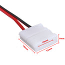 10xNew 2-Pins Connector For Led Strip Wire 3528/5050 With PCB Ribbon