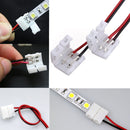 20X 2-Pins Connector For Led Strip Wire 3528/5050 With PCB Ribbon