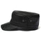 Men Leather Military Driving Sports Flat Cap Cadet Hat