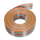 Geekcreit 5M 1.27mm 20P Jumper Cable DuPont Wire Rainbow Flat Wire Support Wire Soldered