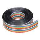 Geekcreit 5M 1.27mm 20P Jumper Cable DuPont Wire Rainbow Flat Wire Support Wire Soldered
