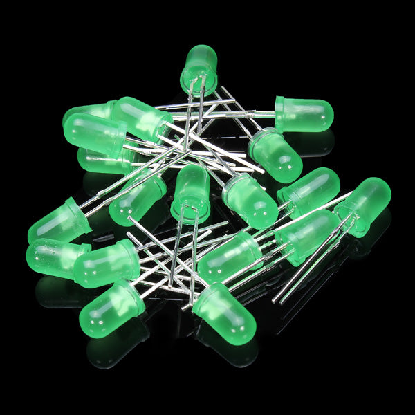 500Pcs 5MM LED Diode Kit Mixed Color Red Green Yellow Blue White