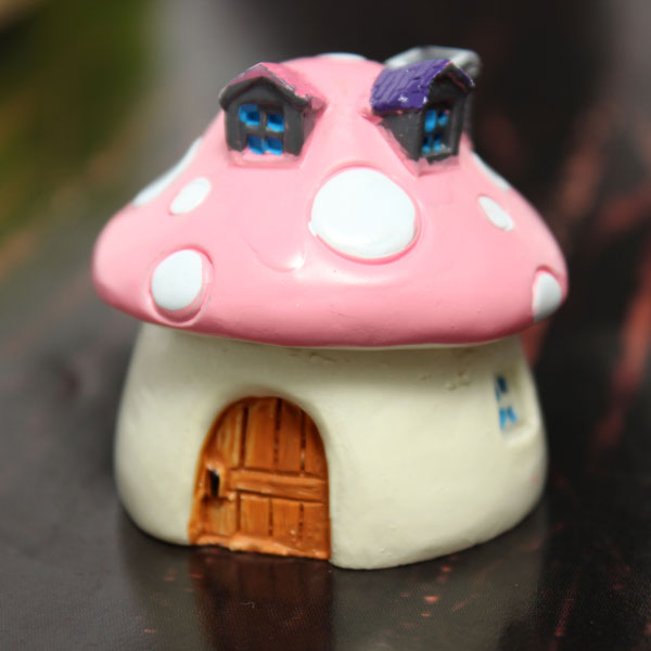 Mini Resin Mushrooms House Micro Landscape DIY Decorations