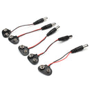 5pcs DC 9V Battery Button Power Cable Tieline For