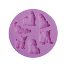 Puppy Dog Silicone Fondant Mold Chocolate Polymer Clay Mould