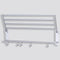 Alumimum Folded Silver Bath Towel Shelf Washcloth Rack Holder With 5 Hooks