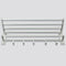 Alumimum Folded Silver Bath Towel Shelf Washcloth Rack Holder With 5 Hooks