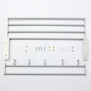 Alumimum Folded Silver Bath Towel Shelf Washcloth Rack Holder With 5 Hooks