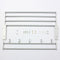 Alumimum Folded Silver Bath Towel Shelf Washcloth Rack Holder With 5 Hooks