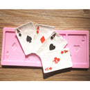 Poker Cards Silicone Fandant Mold Chocolate Polymer Clay Mould