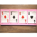 Poker Cards Silicone Fandant Mold Chocolate Polymer Clay Mould