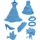 Bride Wedding Dress Silicone Fandant Mold Chocolate Polymer Clay Mould