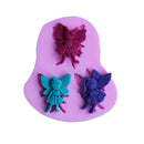 3 Elf Angel Silicone Fondant Mold Chocolate Polymer Clay Mould