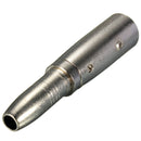 3 Pin XLR Male Plug A Female Socket 6.35mm MONO Mic Cable Adapter