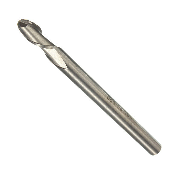 6mmx6mm HSS Straight Shank 2 Flute Ball Nose End Milling Cutter