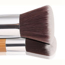 MAANGE 11 Pcs Bamboo Handle Makeup Eyeshadow Blush Concealer Brush Set