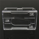 Multi Hard Plastic Horizontal 3Card Holder Transparent Clear Badge ID Cover