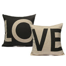 Linen Love Sofa Waist Throw Pillow Case Cushion Cover Home Decor