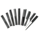 Carbon Fiber Hairdressing Anti Static Heat Resistant Hair Comb Set