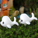 DIY Miniature Lovely Dolphin Ornaments Potted Plant Garden Decor