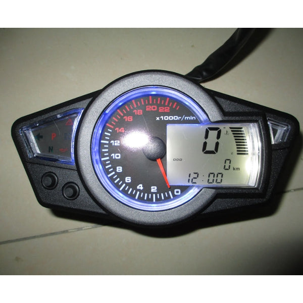Waterproof Universal Motorcycle LCD Digital Odometer Speedometer